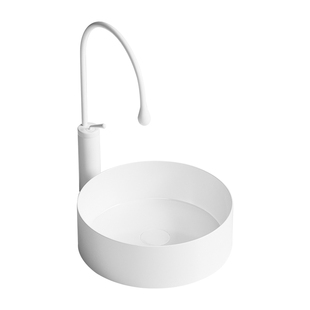 阳台圆形台上盆家用洗手盆单盆卫生间陶瓷一体洗脸盆厕所洗漱面盆