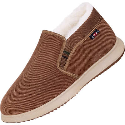 老北京布鞋男冬季加绒加厚