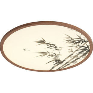 中古风灯具阳台灯护眼餐厅书房卧室灯2026新款宋式美学超薄吸顶灯