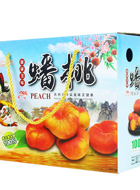 5斤装蟠桃礼盒水蜜桃包装纸箱