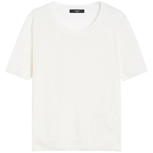 【甄选惠享】Weekend MaxMara 女装亚麻短袖针织衫5361035206
