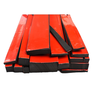 背胶实心自粘橡胶条扁条玻璃矩形胶皮减震黑色机械方形防滑密封条