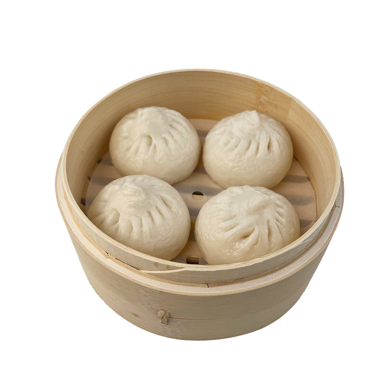 仿真小笼包蒸笼模型假蒸包子道具
