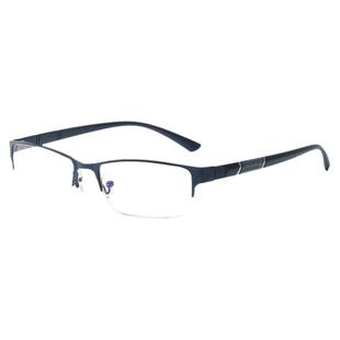 高档半框老花镜男女高清超轻抗疲劳中老年人老光眼睛携便远视眼镜