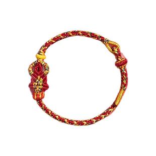 五台山手工编织定制本命佛红绳智慧白文殊本命年保平安太岁手绳