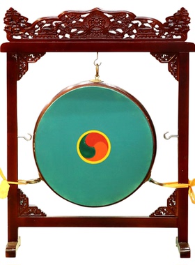 藏式法鼓鼓架实木藏传密宗法器密