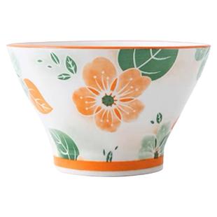 日式春夏秋冬餐具陶瓷米饭碗家用斗笠面碗碗碟套装组合釉下彩好看