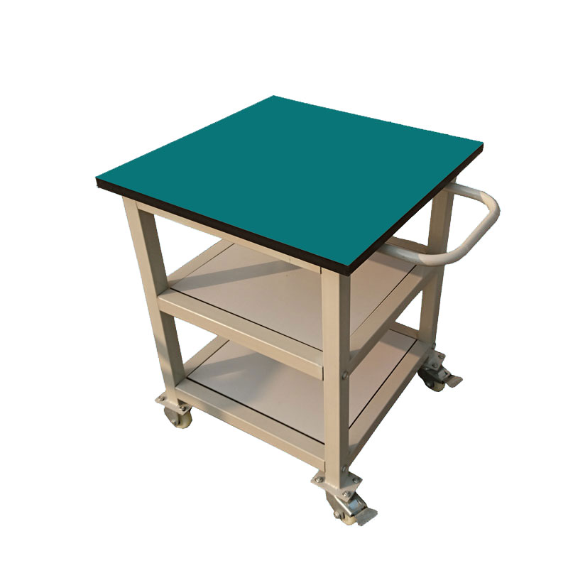 移动工作台手推车防静电工作台操作台实验桌维修桌带滑轮三层推车