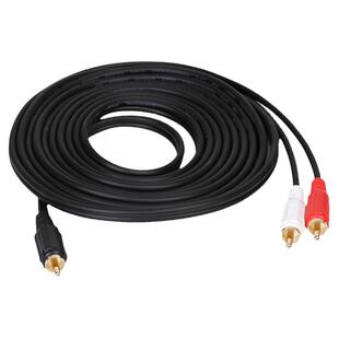 秋叶原单莲花双莲花线RCA一分二音频线单RCA转双RCA一分二音箱线