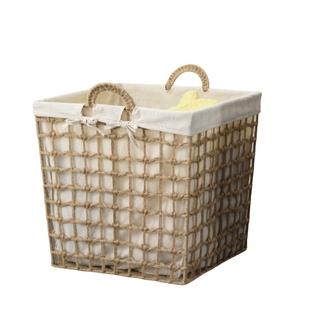 日式脏衣篓草藤编家用脏衣服收纳筐脏衣篮卧室高颜值脏衣筐洗衣篮