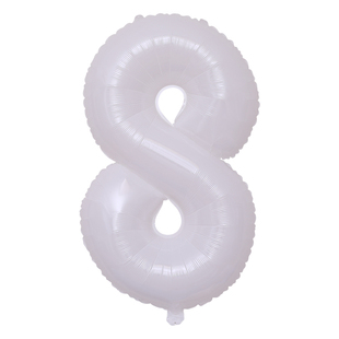 网红生日数字气球白男女孩儿童宝宝周岁ins拍照派对装饰场景布置