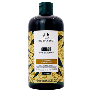 英国新版THE BODY SHOP美体小铺生姜防脱止痒去屑洗发水400ml*2瓶