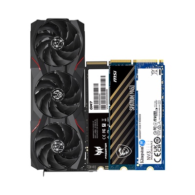 瀚铠RX9070XT16G显卡固态套装