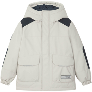 水孩儿男童棉服三防冬装宝宝棉袄大童加厚外套上衣校服儿童棉衣