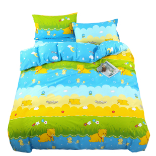 全棉四件套双人1.8m2.0床单学生宿舍被套罩上下铺单人1.2m1.5米床