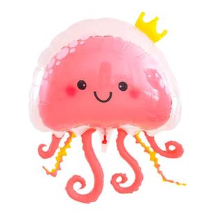 网红儿童球中球水母章鱼气球泡泡球双层透明卡通飘空生日装饰摆摊