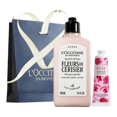 欧舒丹身体乳+护手霜伴手礼物