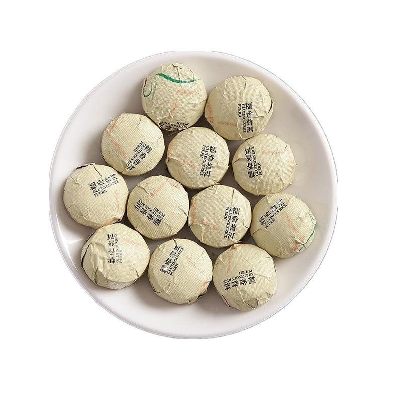 云南普洱熟茶1000克布袋装糯米香