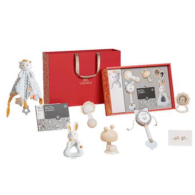 英氏新生儿礼盒婴儿早教益智安抚玩具套装宝宝生日礼物见面满月礼