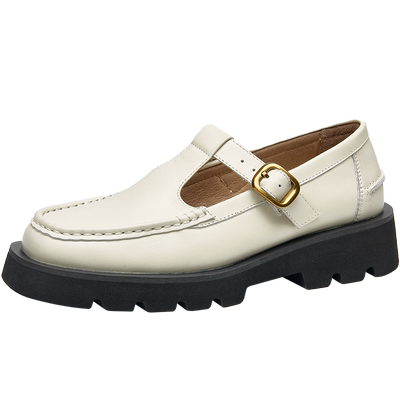 BeauToday乐福鞋厚底玛丽珍鞋