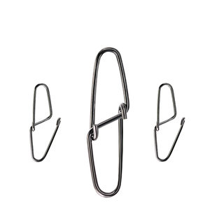 金属双扣别针B型菱形钓鱼连接器连接环八字环开口闭口渔具小配件