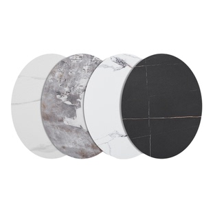 岩板转盘饭店餐厅家用旋转餐桌圆盘转台面放菜转板面板【送底座】