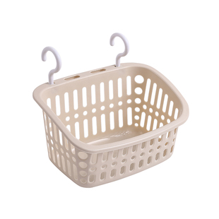 壁挂式收纳篮塑料厨房浴室置物架卫生间置物挂洗澡筐小篮子悬挂