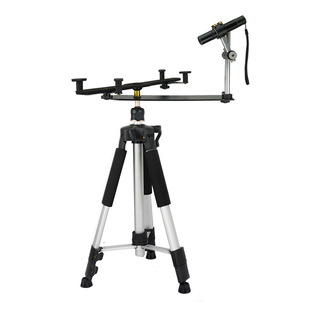 罗盘支架三脚架红外线激光360度旋转无磁三角架托盘水平仪罗经杖