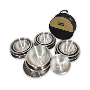 户外不锈钢餐具便携套装收纳包露营野餐盘子碗碟装备炊具收纳袋子