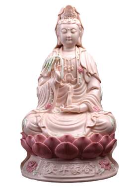 戴玉堂陶瓷南海观音佛像供奉摆件