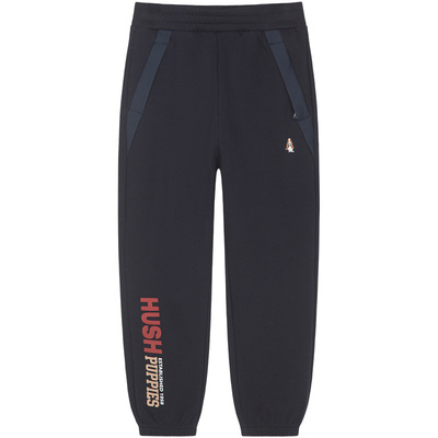 暇步士男童休闲裤加绒束脚卫裤