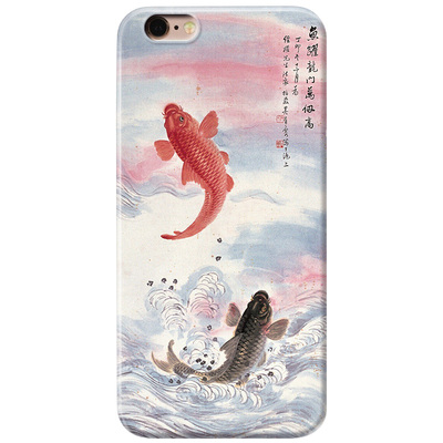 复古鱼跃龙门便化龙苹果手机壳