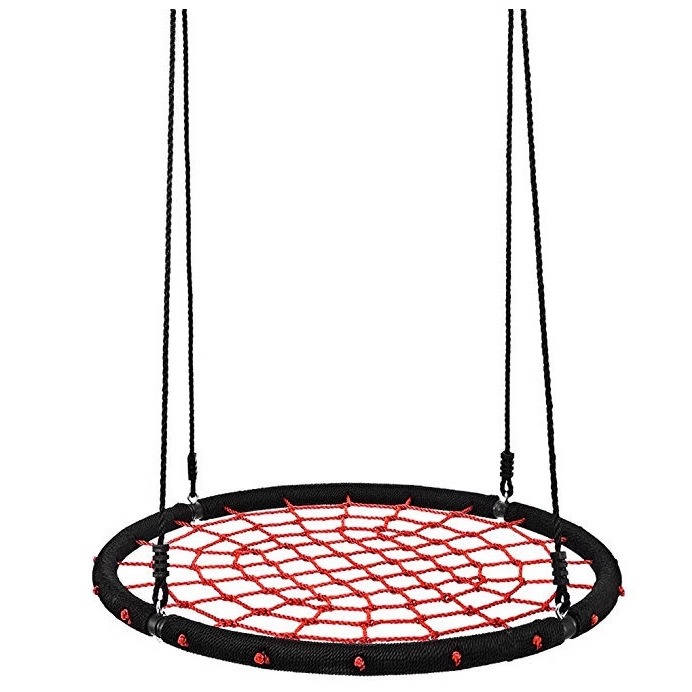 网红鸟巢圆盘户外秋千人塑料儿童玩具室内成人摇椅家用多宝宝庭院