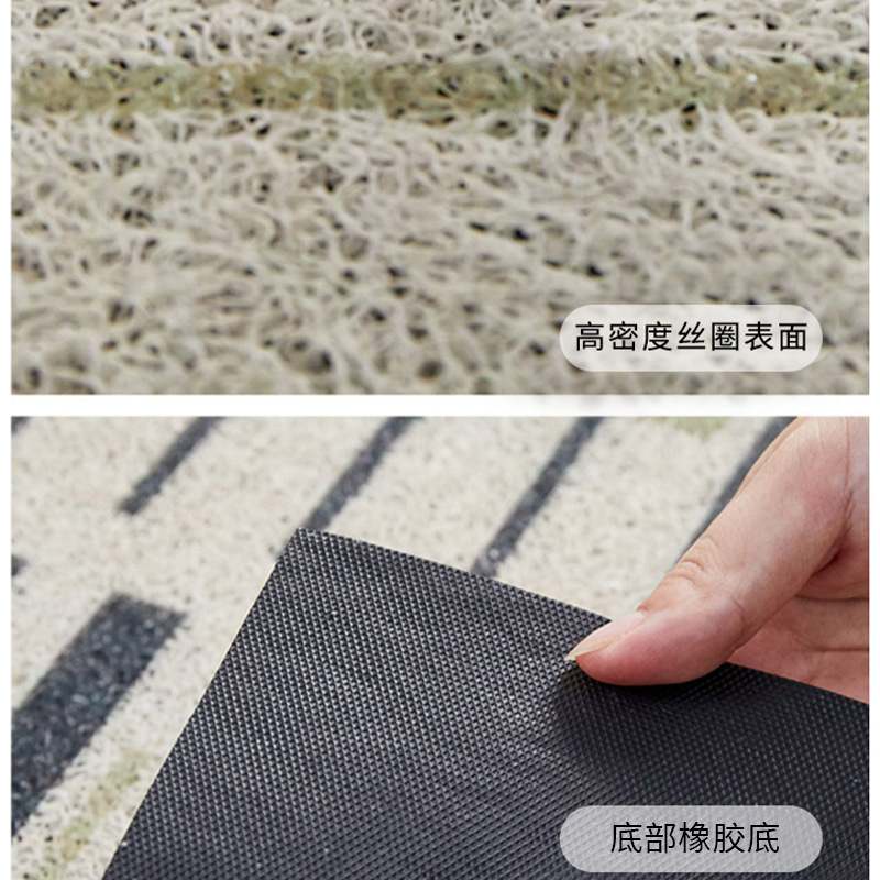 侘寂风入户门垫日式脚垫现货圈地垫土防滑泥蹭蹭浴室丝可剪裁玄关