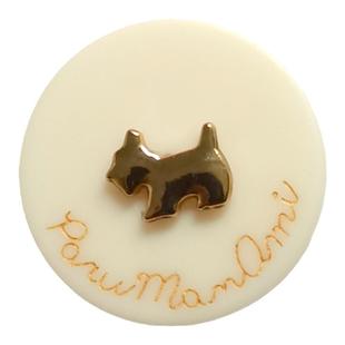 【艺森】可爱小狗黑白色纽扣小香编织毛衣外套风衣扣子西装大衣扣