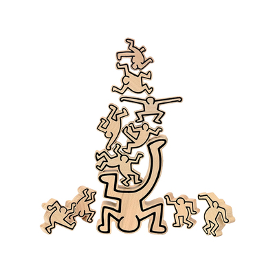 H的礼物清单丨1911法国「角落艺术品」Vilac&KEITH HARING叠叠乐