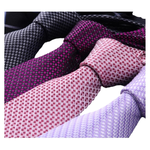 8厘米宽男士正装商务衬衫领带真丝桑蚕丝领带手打懒人款Silk Tie