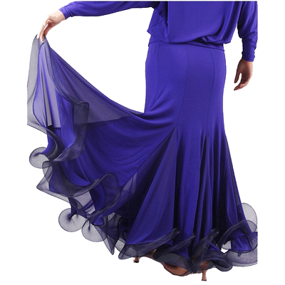 服装半身裙包臀鱼骨国标舞