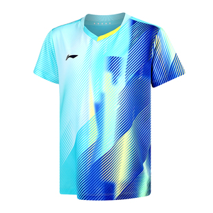 李宁儿童乒乓球服套装男童女童吸汗乒乓球短袖专业运动比赛训练服