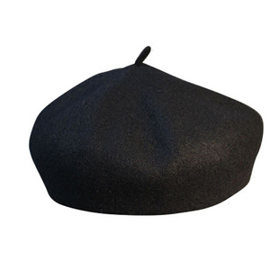 英伦复古贝雷帽简约纯色时尚画家帽子女冬天潮小辣椒韩版羊毛呢帽