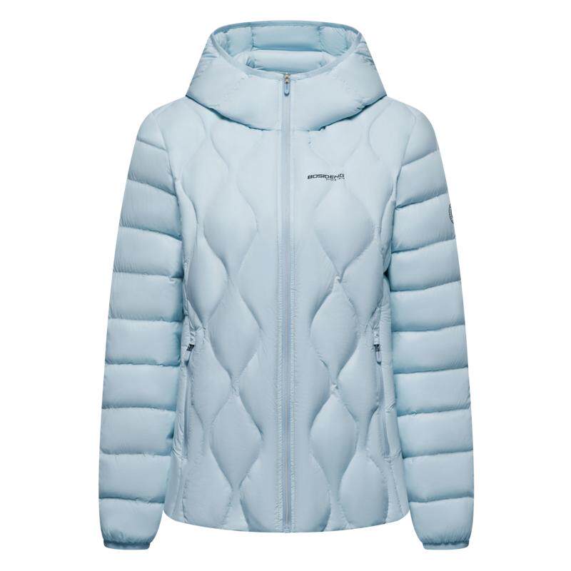 波司登连帽简约轻薄羽绒服