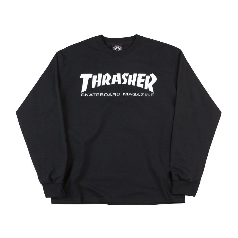 【正品现货】Thrasher  美版基础款火焰帽衫乌鸦哥斯拉套头卫衣