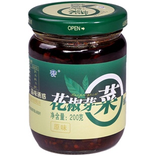 平顺大红袍情人花椒芽菜油辣椒酱拌饭酱x下饭酱百素珍3瓶装