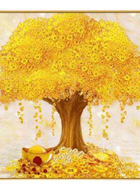 纯手工贴好的钻石画5d钻石画成品
