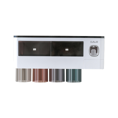 免打孔牙膏牙刷置物架漱口杯套装