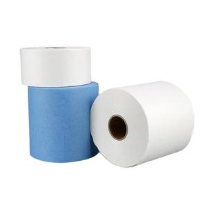 无尘纸工业擦拭纸除尘吸油吸水无纺布蓝白色无尘布汽修擦油纸大卷
