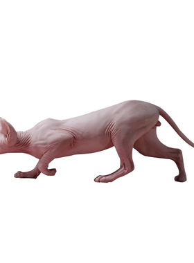 mrz新款树脂欧式风无毛猫摆件