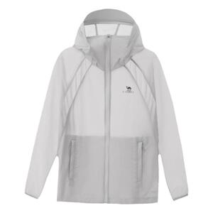 骆驼运动防晒衣2023夏季新款男款专业upf50+冰丝凉感连帽防晒服男