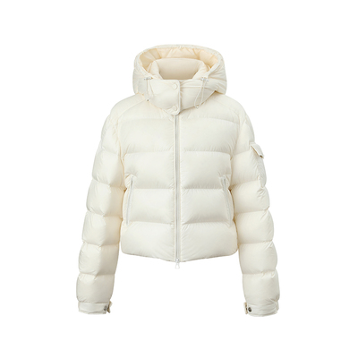 SUK 冰雾童话！连帽短款绗缝90白鹅绒保暖防风百搭冬新款羽绒服女