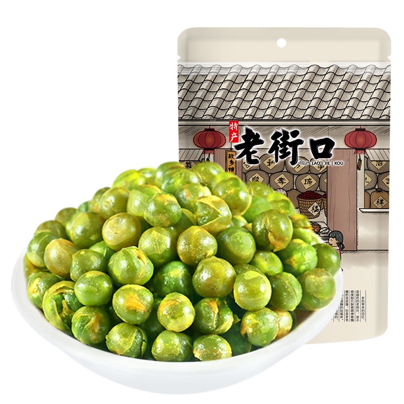 老街口蒜香青豆200g*5袋休闲零食